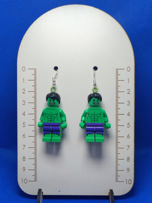 LEGO HULK, CÁNCAMO VERDE, GANCHOS FANTASÍA PLATEADO