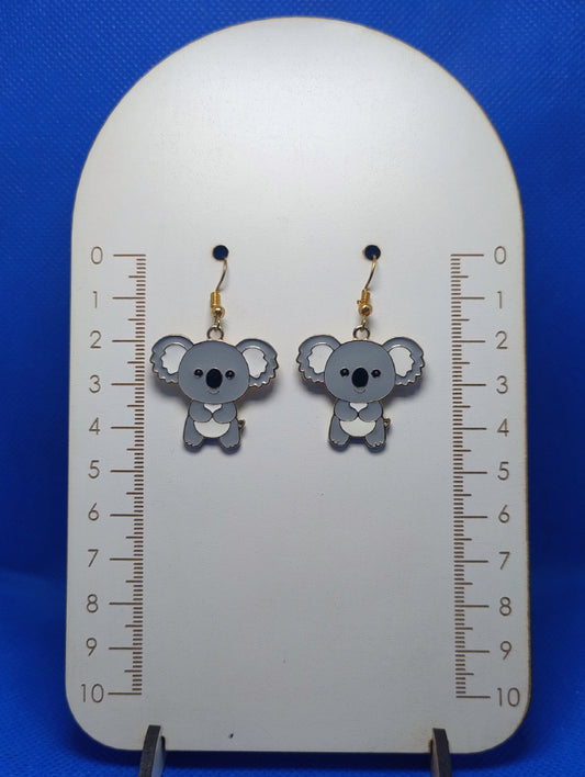 KOALA, METAL ESMALTADO, FANTASÍA DORADO